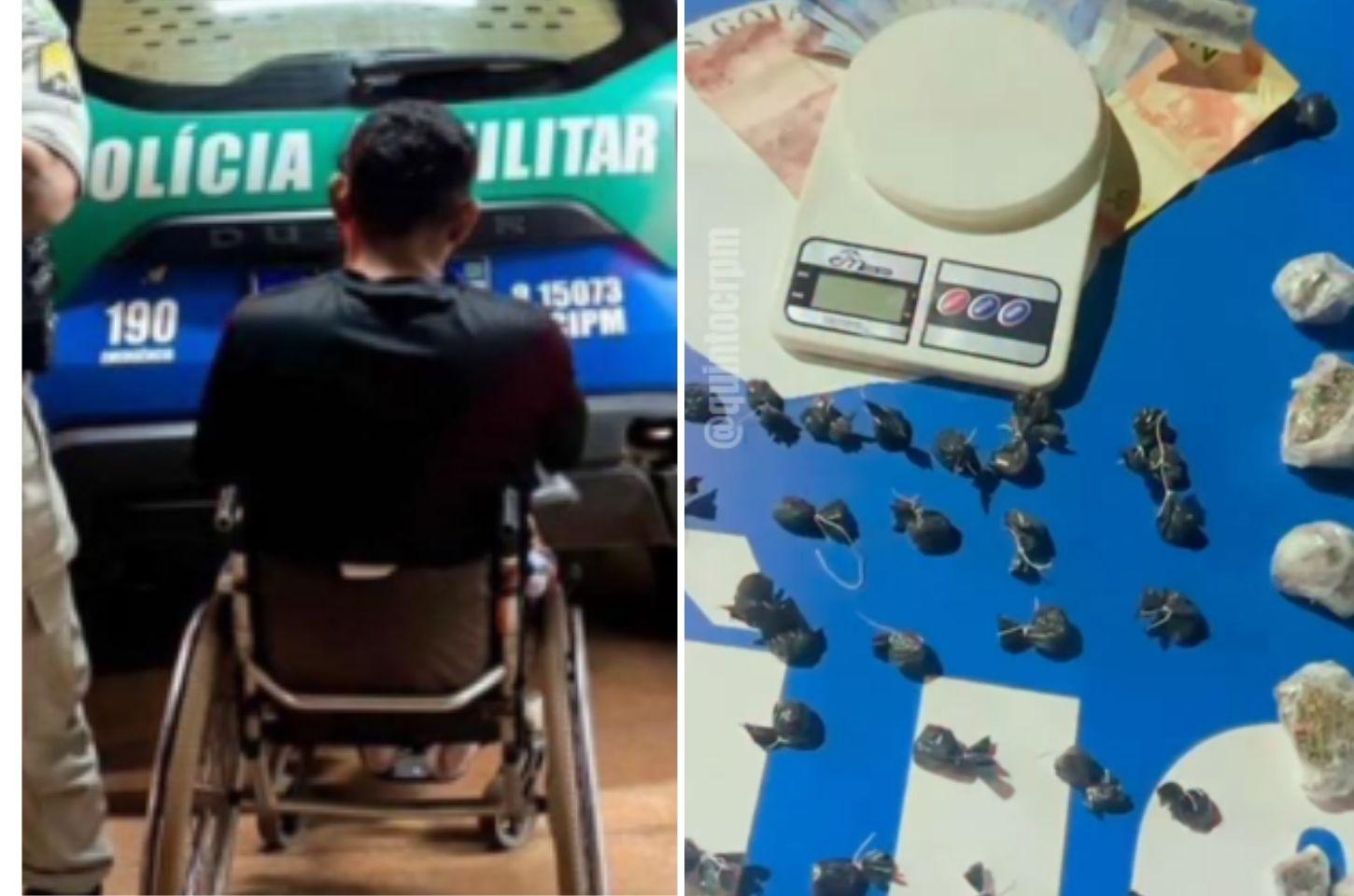 Cadeirante é preso suspeito de comandar tráfico em cidade do Entorno