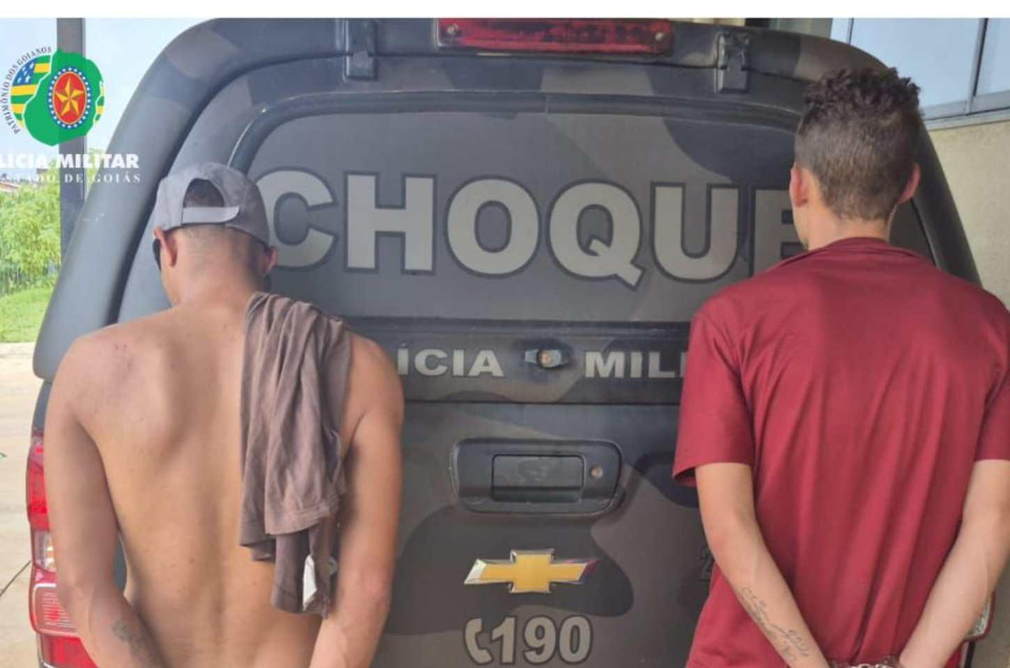 Em menos de 24 horas, Choque Goiás recupera veículo roubado em Novo Gama e prende assaltantes
