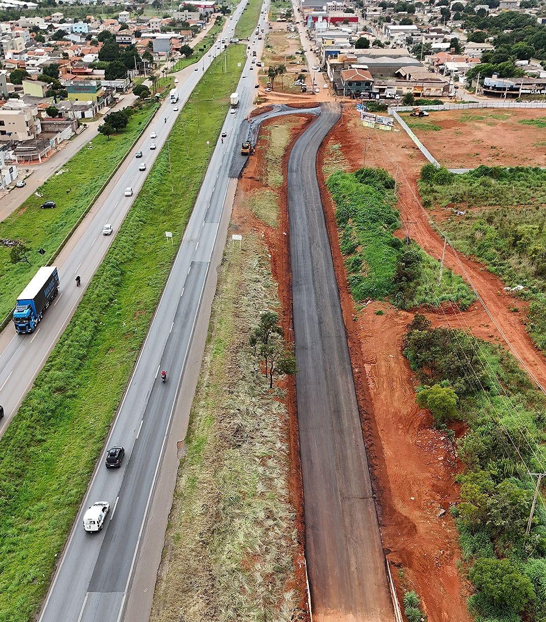 Nova marginal da BR-040 é liberada e deve desafogar trânsito no acesso ao bairro Marajó