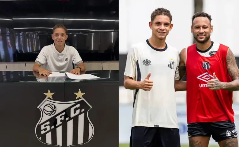 Conheça o jogador Yago Keven, ex-morador do Lago Azul contratado pelo Santos
